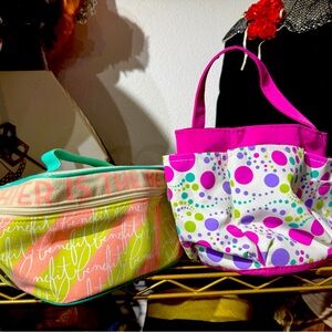 Pair of mini cosmetic bags